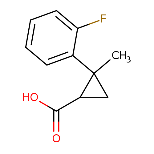 2-(2-FLUOROPHENYL)-2-METHYLCYCLOPROPANE-1-CARBOXYLIC ACID