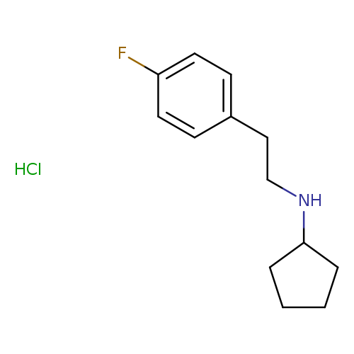 N-[2-(4-fluorophenyl)ethyl]cyclopentanamine hydrochloride