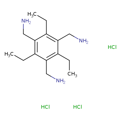 1,3,5-Benzenetrimethanamine, 2,4,6-triethyl-, hydrochloride (1:3)