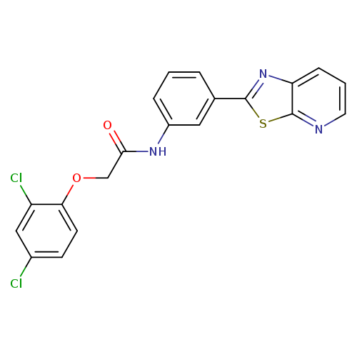 2-(2,4-dichlorophenoxy)-N-(3-{[1,3]thiazolo[5,4-b]pyridin-2-yl}phenyl)acetamide