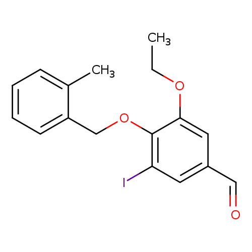 3-Ethoxy-5-iodo-4-((2-methylbenzyl)oxy)benzaldehyde