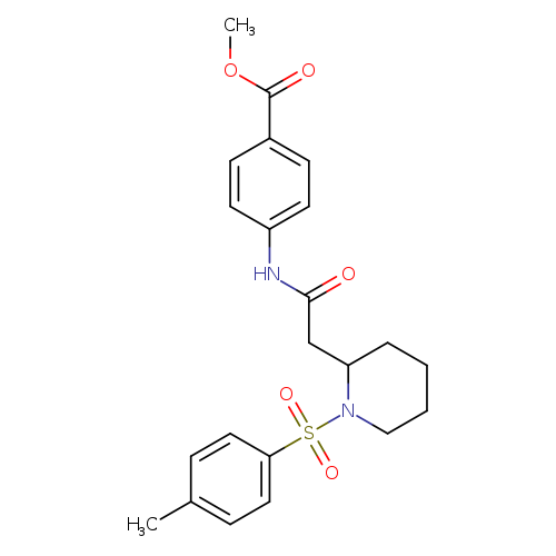 methyl 4-{2-[1-(4-methylbenzenesulfonyl)piperidin-2-yl]acetamido}benzoate