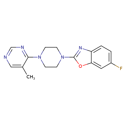 6-fluoro-2-[4-(5-methylpyrimidin-4-yl)piperazin-1-yl]-1,3-benzoxazole