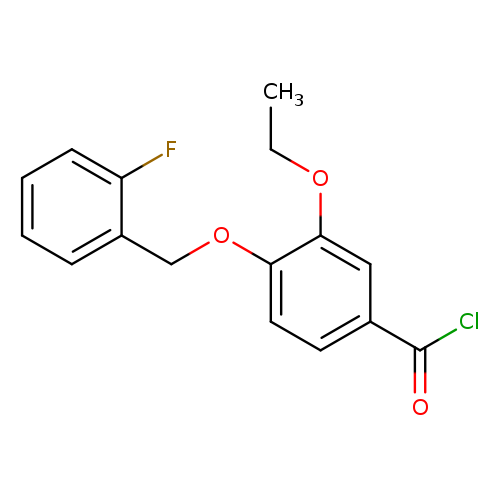 3-Ethoxy-4-[(2-fluorobenzyl)oxy]benzoyl chloride