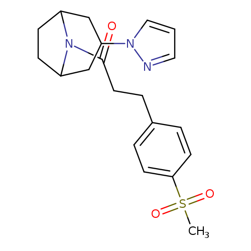 3-(4-methanesulfonylphenyl)-1-[3-(1H-pyrazol-1-yl)-8-azabicyclo[3.2.1]octan-8-yl]propan-1-one