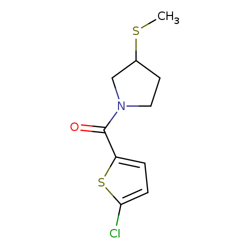 1-(5-chlorothiophene-2-carbonyl)-3-(methylsulfanyl)pyrrolidine