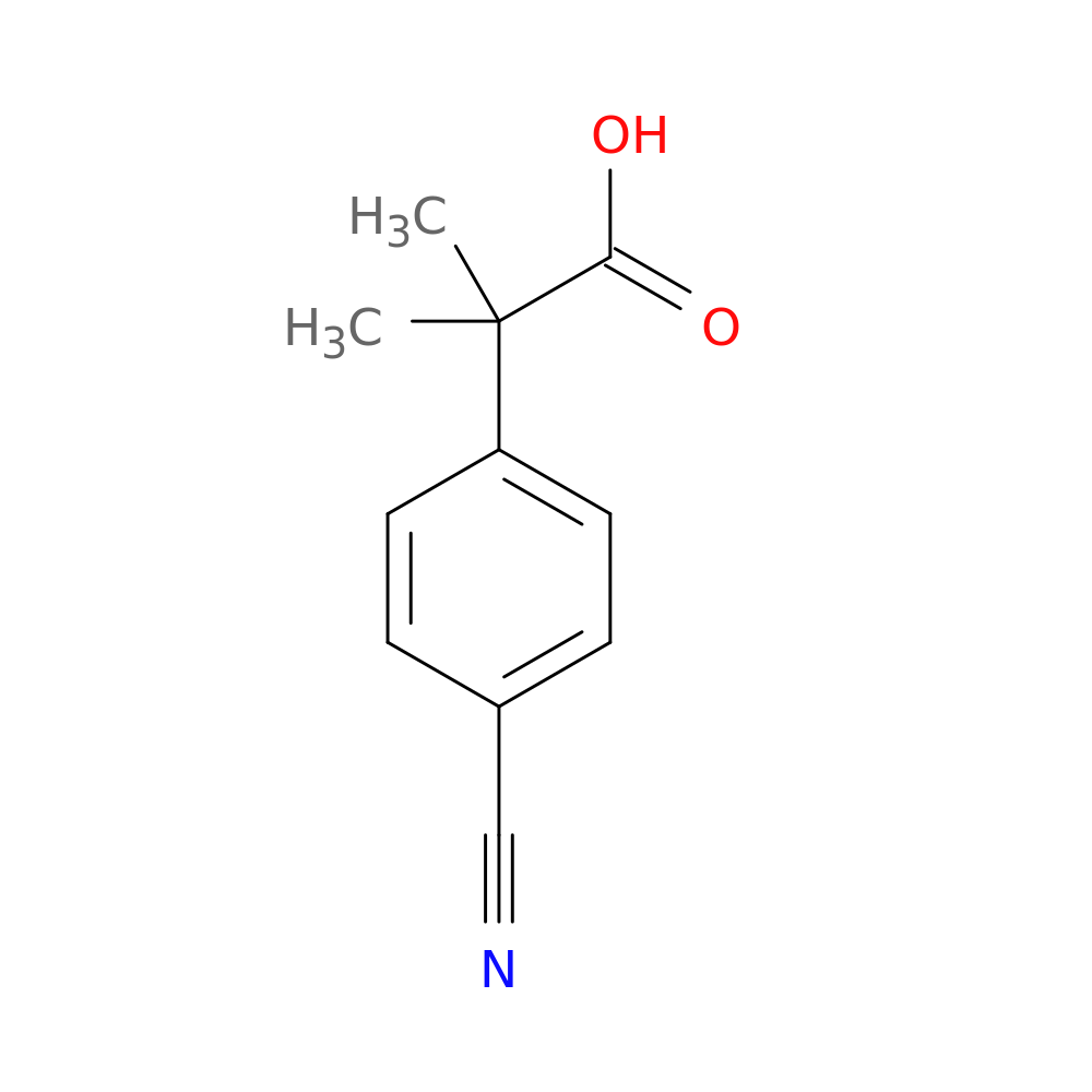 2-(4-cyanophenyl)-2-methylpropanoic acid