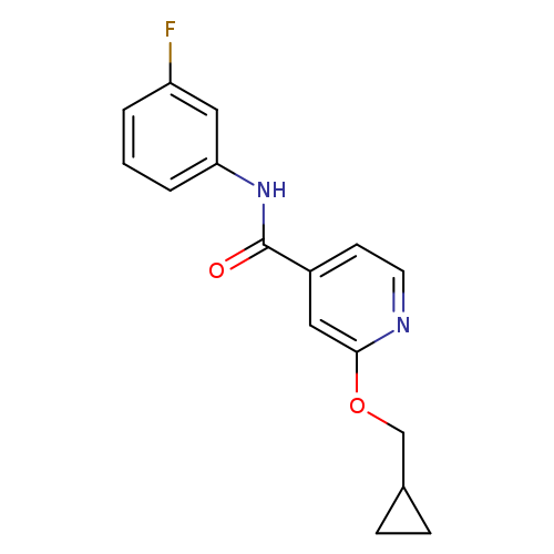 2-(cyclopropylmethoxy)-N-(3-fluorophenyl)pyridine-4-carboxamide