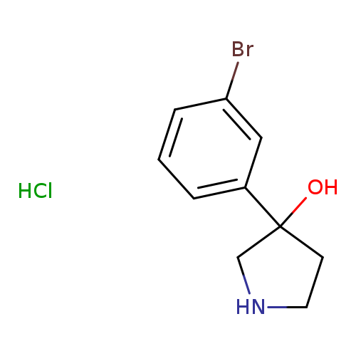 3-(3-bromophenyl)pyrrolidin-3-olhydrochloride