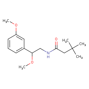 N-[2-methoxy-2-(3-methoxyphenyl)ethyl]-3,3-dimethylbutanamide