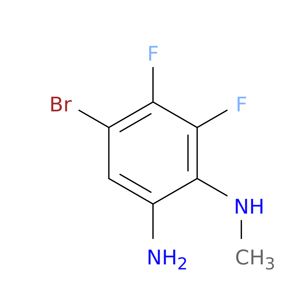 4-Bromo-5,6-difluoro-1-N-methylbenzene-1,2-diamine