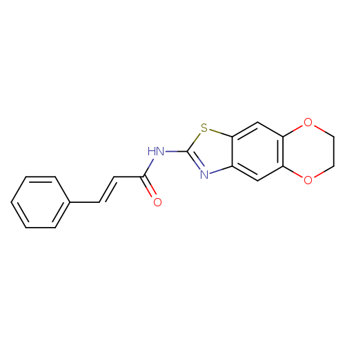 (2E)-N-{10,13-dioxa-4-thia-6-azatricyclo[7.4.0.0^{3,7}]trideca-1,3(7),5,8-tetraen-5-yl}-3-phenylprop-2-enamide
