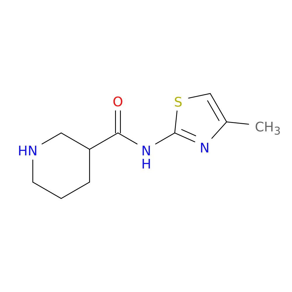 N-(4-methyl-1,3-thiazol-2-yl)piperidine-3-carboxamide