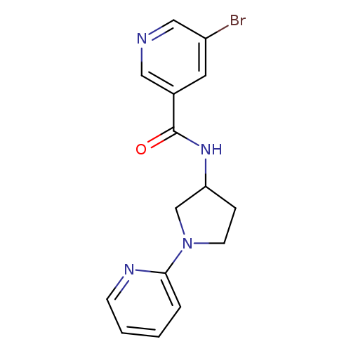 5-bromo-N-[1-(pyridin-2-yl)pyrrolidin-3-yl]pyridine-3-carboxamide