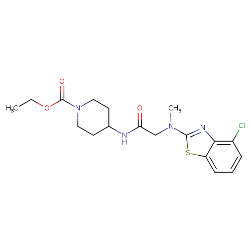 ethyl 4-{2-[(4-chloro-1,3-benzothiazol-2-yl)(methyl)amino]acetamido}piperidine-1-carboxylate