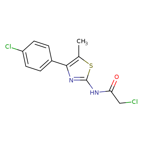 2-chloro-N-[4-(4-chlorophenyl)-5-methyl-1,3-thiazol-2-yl]acetamide