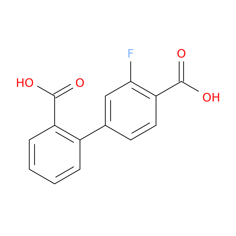 2-(4-Carboxy-3-fluorophenyl)benzoic acid