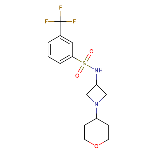 N-[1-(oxan-4-yl)azetidin-3-yl]-3-(trifluoromethyl)benzene-1-sulfonamide