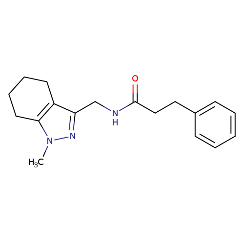 N-[(1-methyl-4,5,6,7-tetrahydro-1H-indazol-3-yl)methyl]-3-phenylpropanamide