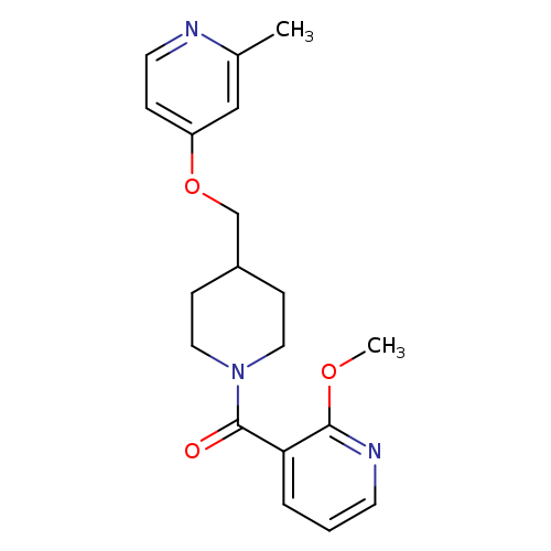2-methoxy-3-(4-{[(2-methylpyridin-4-yl)oxy]methyl}piperidine-1-carbonyl)pyridine