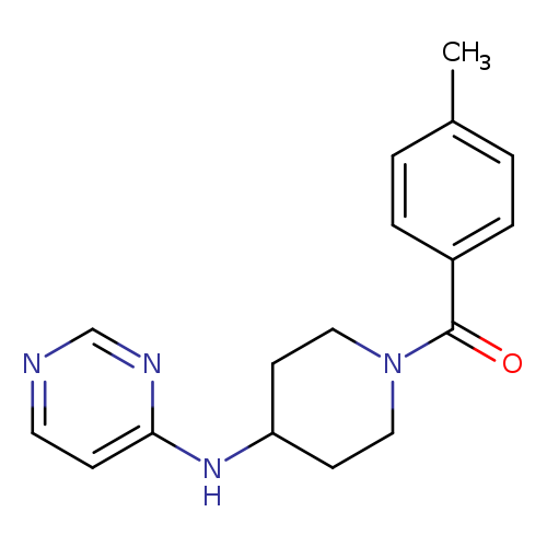 N-[1-(4-methylbenzoyl)piperidin-4-yl]pyrimidin-4-amine
