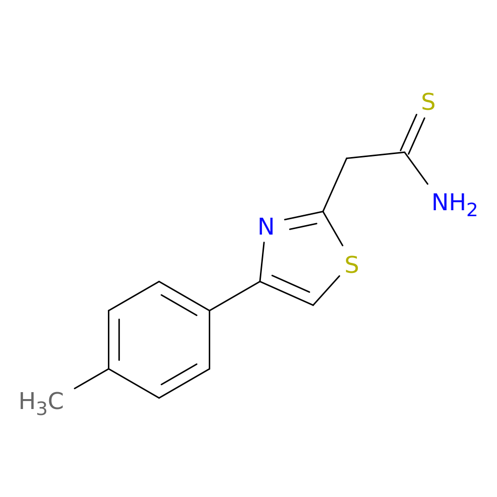 2-[4-(4-methylphenyl)-1,3-thiazol-2-yl]ethanethioamide