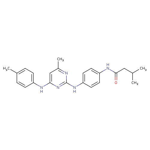 3-methyl-N-[4-({4-methyl-6-[(4-methylphenyl)amino]pyrimidin-2-yl}amino)phenyl]butanamide