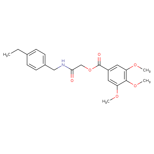{[(4-ethylphenyl)methyl]carbamoyl}methyl 3,4,5-trimethoxybenzoate