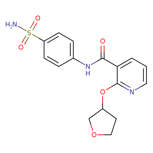 2-(oxolan-3-yloxy)-N-(4-sulfamoylphenyl)pyridine-3-carboxamide