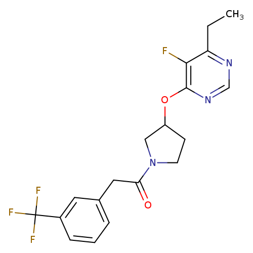 1-{3-[(6-ethyl-5-fluoropyrimidin-4-yl)oxy]pyrrolidin-1-yl}-2-[3-(trifluoromethyl)phenyl]ethan-1-one