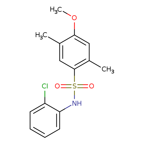 N-(2-chlorophenyl)-4-methoxy-2,5-dimethylbenzene-1-sulfonamide