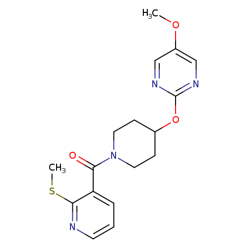 5-methoxy-2-({1-[2-(methylsulfanyl)pyridine-3-carbonyl]piperidin-4-yl}oxy)pyrimidine