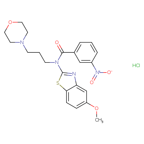 N-(5-methoxy-1,3-benzothiazol-2-yl)-N-[3-(morpholin-4-yl)propyl]-3-nitrobenzamide hydrochloride