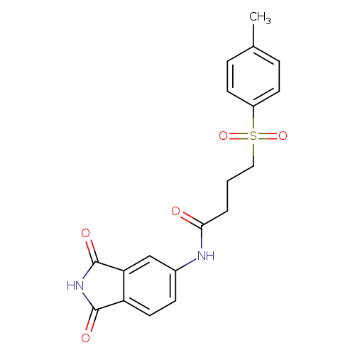 N-(1,3-dioxo-2,3-dihydro-1H-isoindol-5-yl)-4-(4-methylbenzenesulfonyl)butanamide