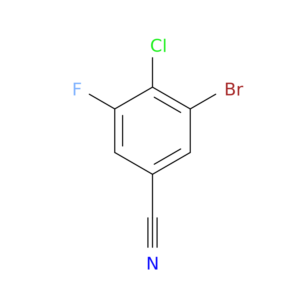 3-Bromo-4-chloro-5-fluorobenzonitrile