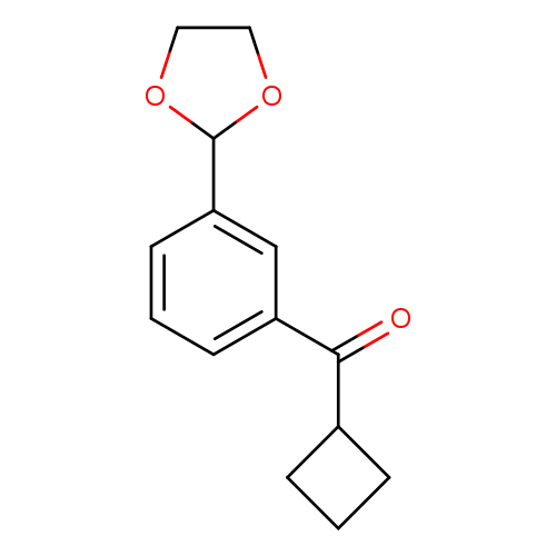 Cyclobutyl 3-(1,3-dioxolan-2-yl)phenyl ketone
