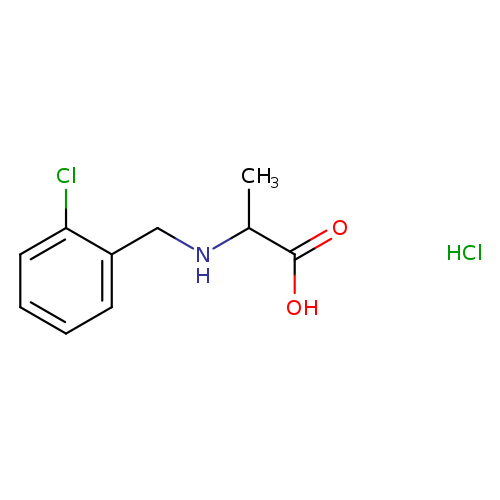 2-{[(2-chlorophenyl)methyl]amino}propanoic acid hydrochloride