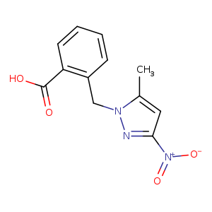 2-[(5-methyl-3-nitro-1H-pyrazol-1-yl)methyl]benzoic acid