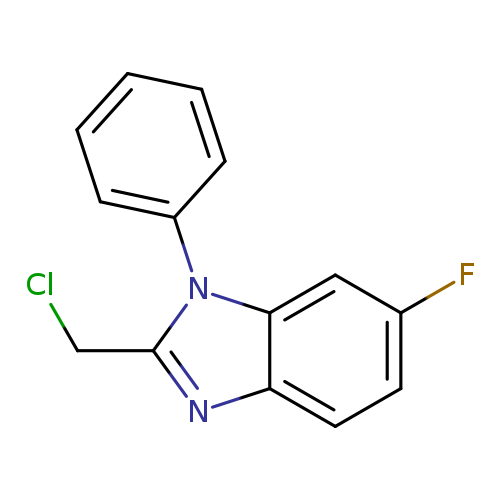 2-(chloromethyl)-6-fluoro-1-phenyl-1H-1,3-benzodiazole