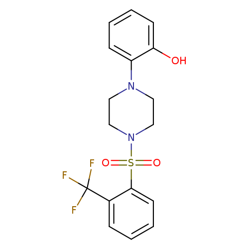 2-{4-[2-(trifluoromethyl)benzenesulfonyl]piperazin-1-yl}phenol