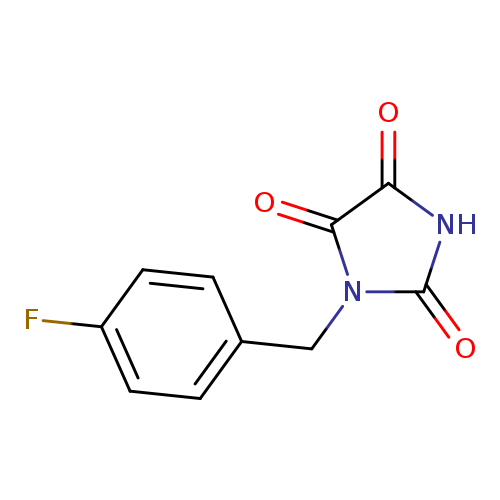 1-[(4-fluorophenyl)methyl]imidazolidine-2,4,5-trione
