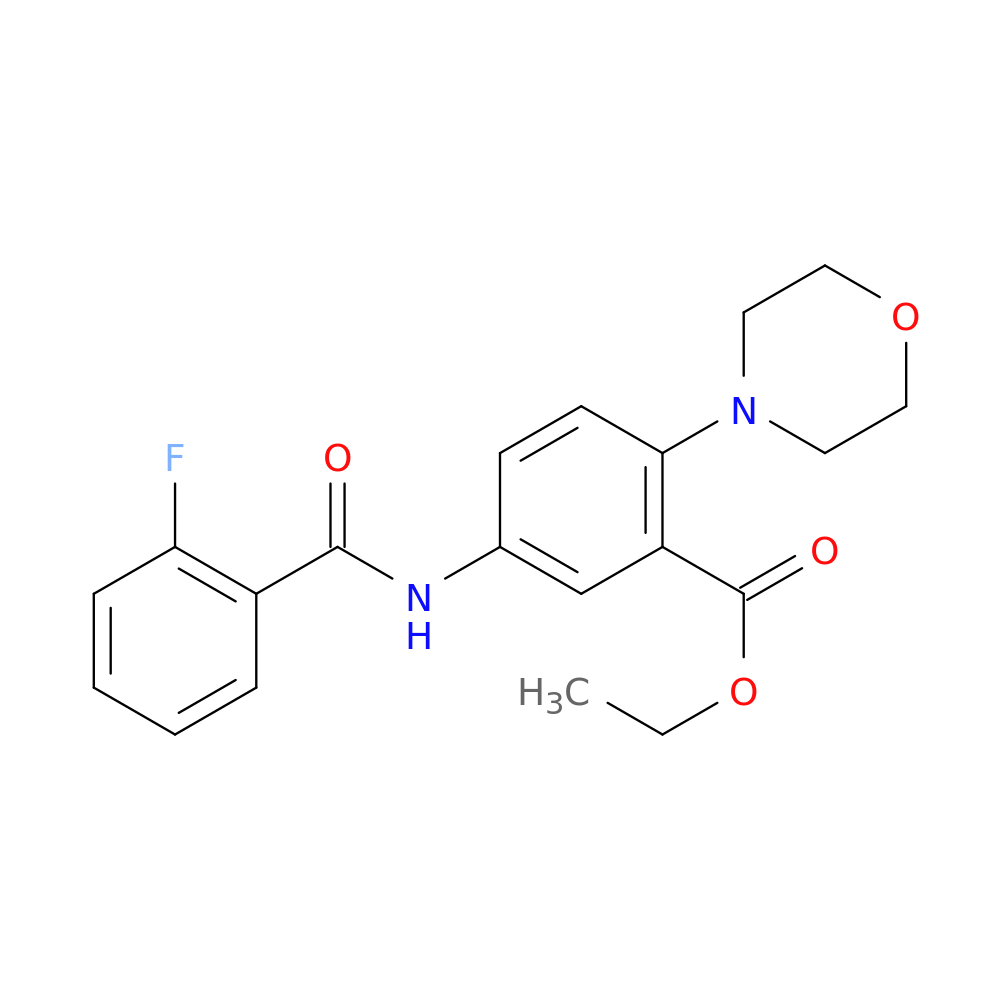 ethyl 5-[(2-fluorobenzoyl)amino]-2-(4-morpholinyl)benzoate