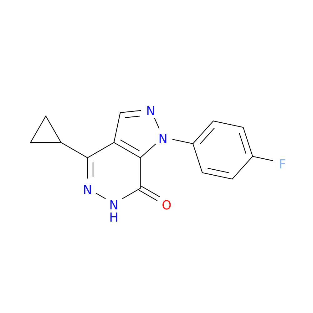 4-CYCLOPROPYL-1-(4-FLUOROPHENYL)-1,6-DIHYDRO-7H-PYRAZOLO[3,4-D]PYRIDAZIN-+