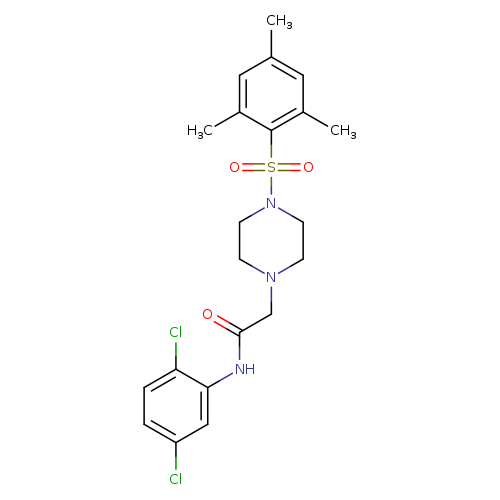 N-(2,5-dichlorophenyl)-2-[4-(2,4,6-trimethylbenzenesulfonyl)piperazin-1-yl]acetamide