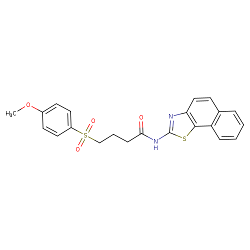 4-(4-methoxybenzenesulfonyl)-N-{naphtho[2,1-d][1,3]thiazol-2-yl}butanamide