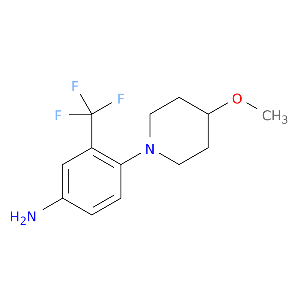 4-(4-Methoxypiperidin-1-yl)-3-(trifluoromethyl)aniline