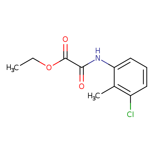 ACETIC ACID, 2-[(3-CHLORO-2-METHYLPHENYL)AMINO]-2-OXO-, ETHYL ESTER
