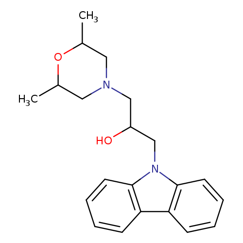 1-Carbazol-9-yl-3-(2,6-dimethyl-morpholin-4-yl)-propan-2-ol