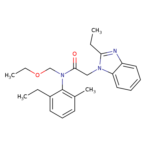 N-(ethoxymethyl)-2-(2-ethyl-1H-1,3-benzodiazol-1-yl)-N-(2-ethyl-6-methylphenyl)acetamide