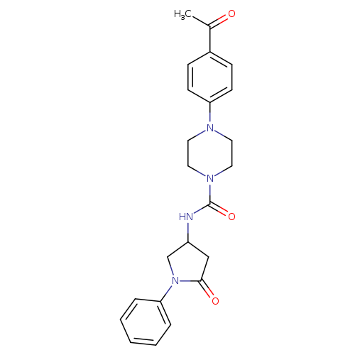 4-(4-acetylphenyl)-N-(5-oxo-1-phenylpyrrolidin-3-yl)piperazine-1-carboxamide